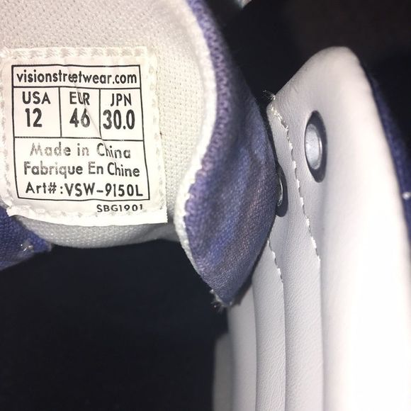 Vision Street Wear Canvas Hi Steve Aoki SA Dim Mak VSW Shoes Sneakers Mens Sz 12 - Picture 8 of 11
